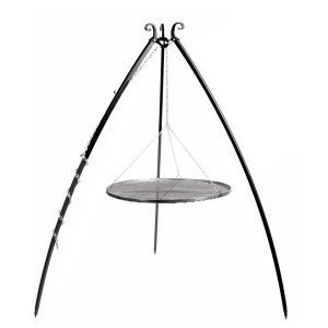 Driepoot 200 cm met stalen grillrooster 60 cm