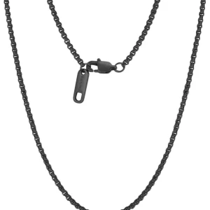 Anker Chain Ketting | Compleet RVS 60cm | Zwart