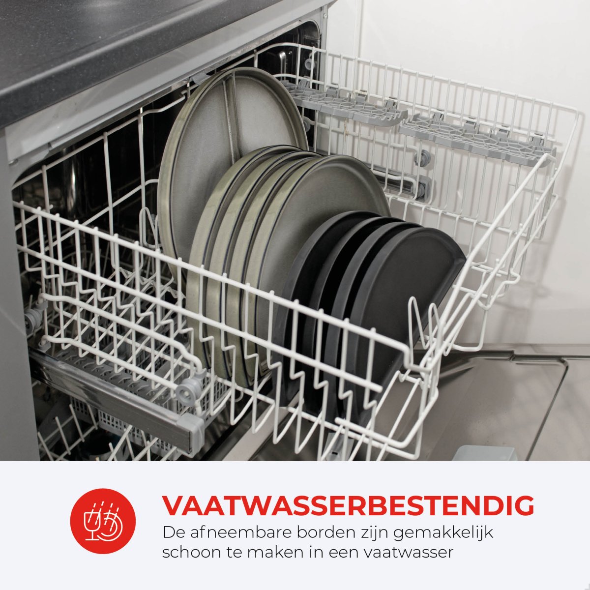 Chef’s Dinner Party – Gourmetstel – Glazed Grey – 6 personen – PFAS-vrij - Afbeelding 7