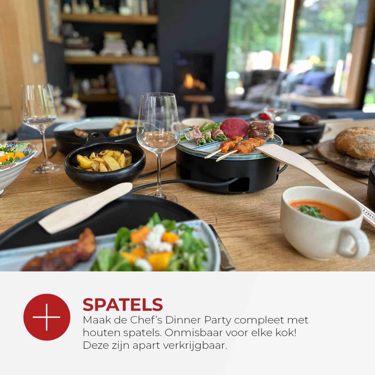 Chef’s Dinner Party – Gourmetstel – Glazed Grey – 6 personen – PFAS-vrij - Afbeelding 5