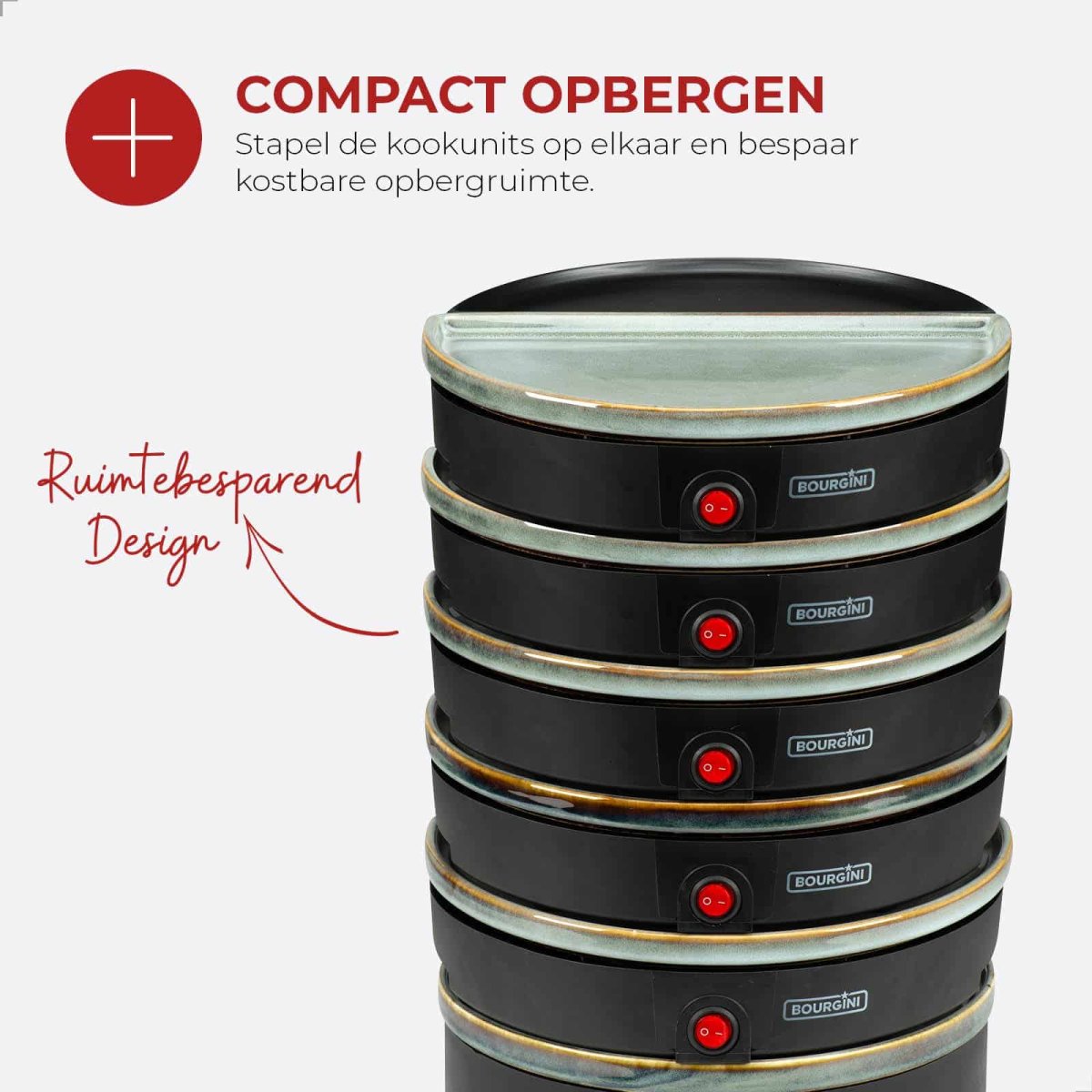 Chef’s Dinner Party – Gourmetstel – Glazed Grey – 6 personen – PFAS-vrij - Afbeelding 9