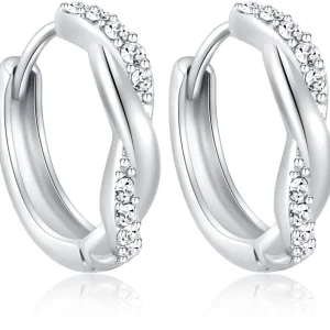 Oorbellen Dames Gevlochten | Zilver | Compleet RVS