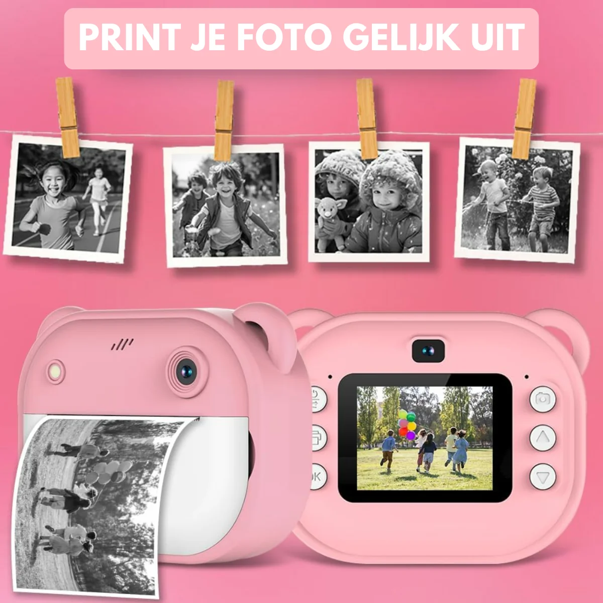 Boncy® Digitale Kindercamera met Foto Printer - Afbeelding 7