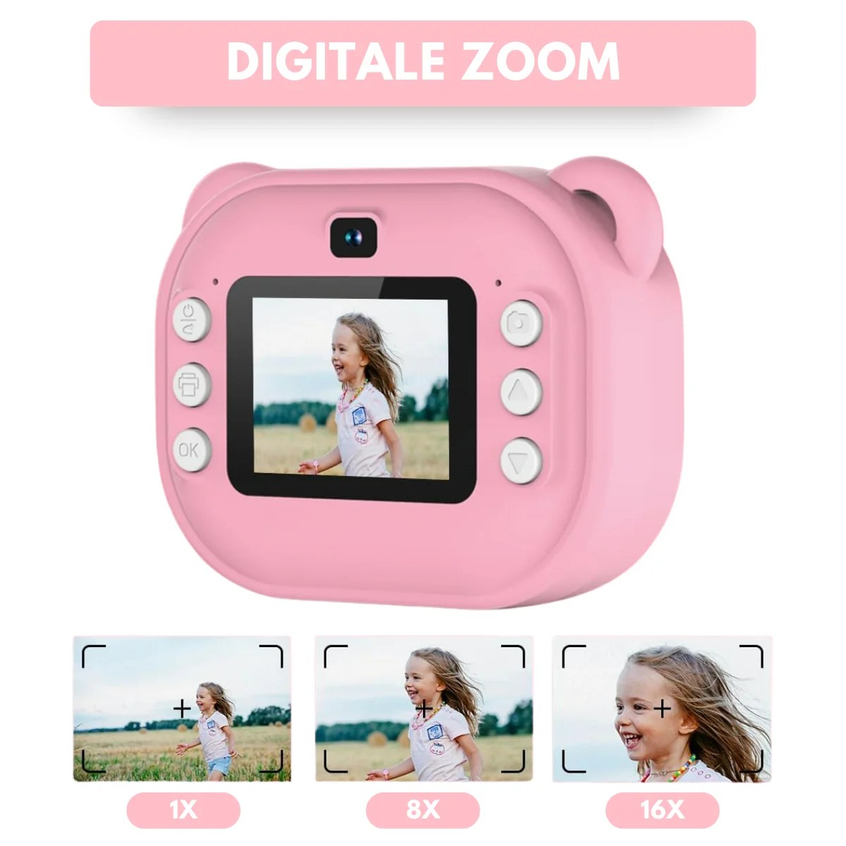 Boncy® Digitale Kindercamera met Foto Printer - Afbeelding 8