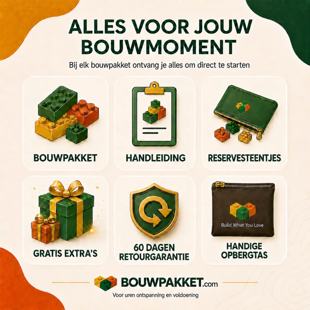 Bewegende Edelhert | Bouwsteentjes - Afbeelding 4
