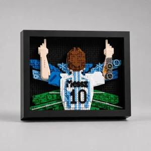 3D schilderij voetballer | bouwsteentjes