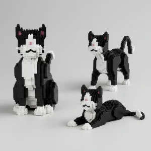 3 in 1 tuxedo kat | Bouwsteentjes