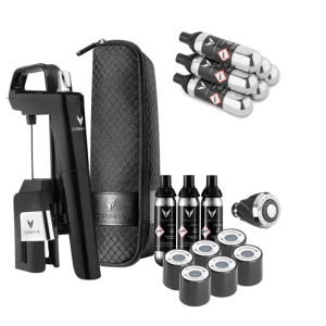 Coravin Timeless Six+ Wijnbewaarsysteem - Piano Zwart + 6 Pure Capsules