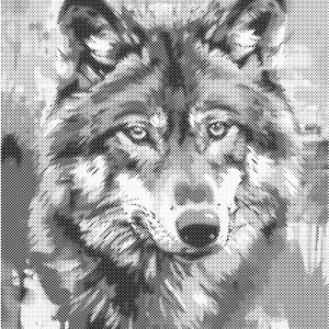 Wolf | Dot painting