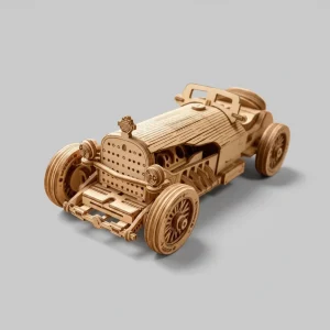 Vintage sportwagen | Houten Bouwpakket