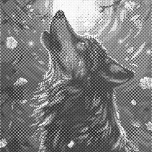 Wolf | Dot painting
