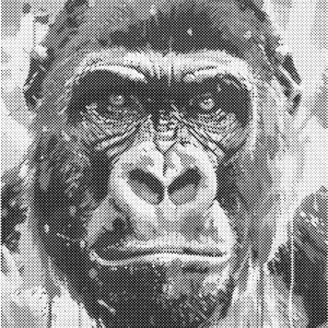 Gorilla | Dot painting