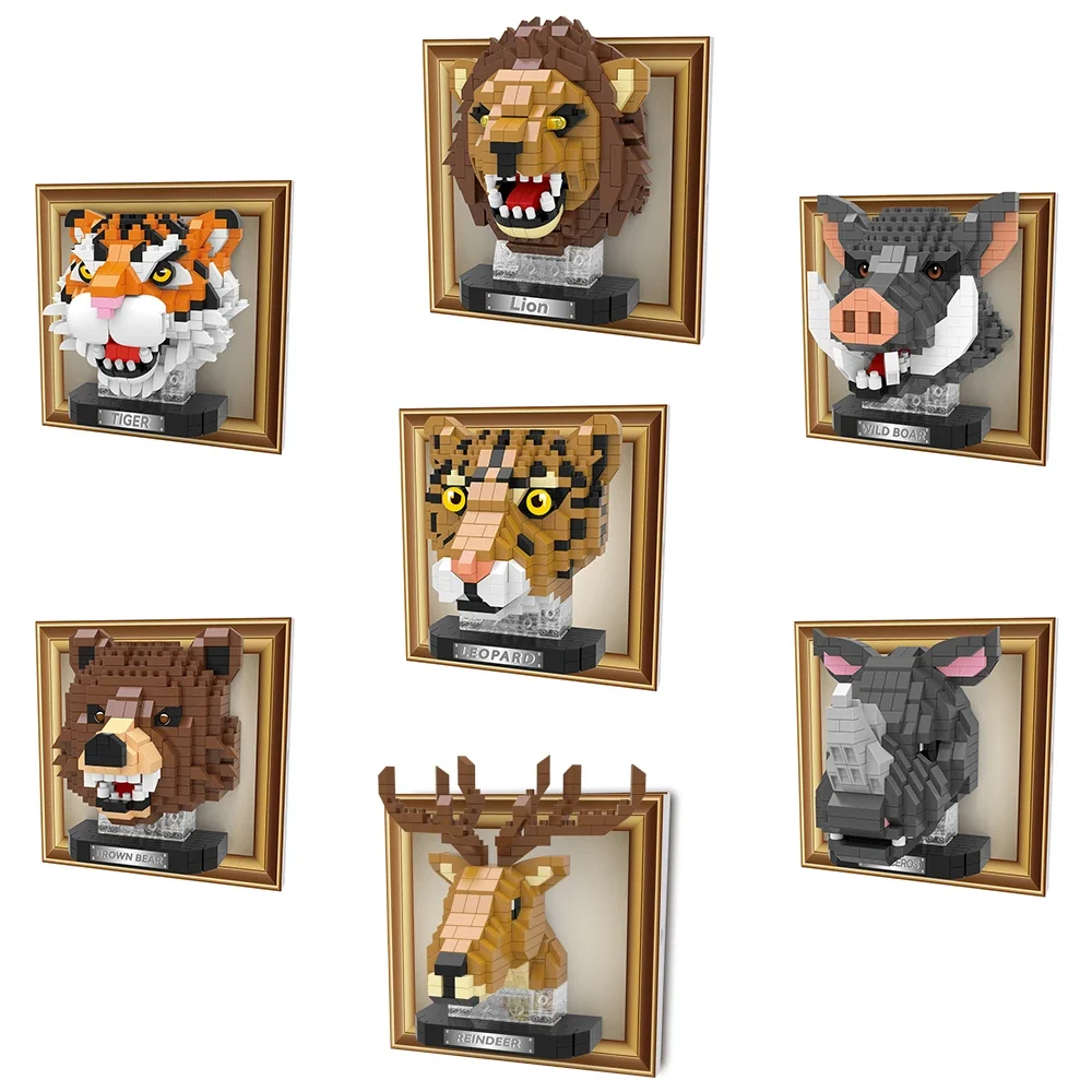 Mini 3D schilderij tijger | Bouwsteentjes - Afbeelding 8