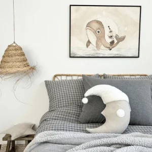 Sleeping Moon Sierkussen Natural linen