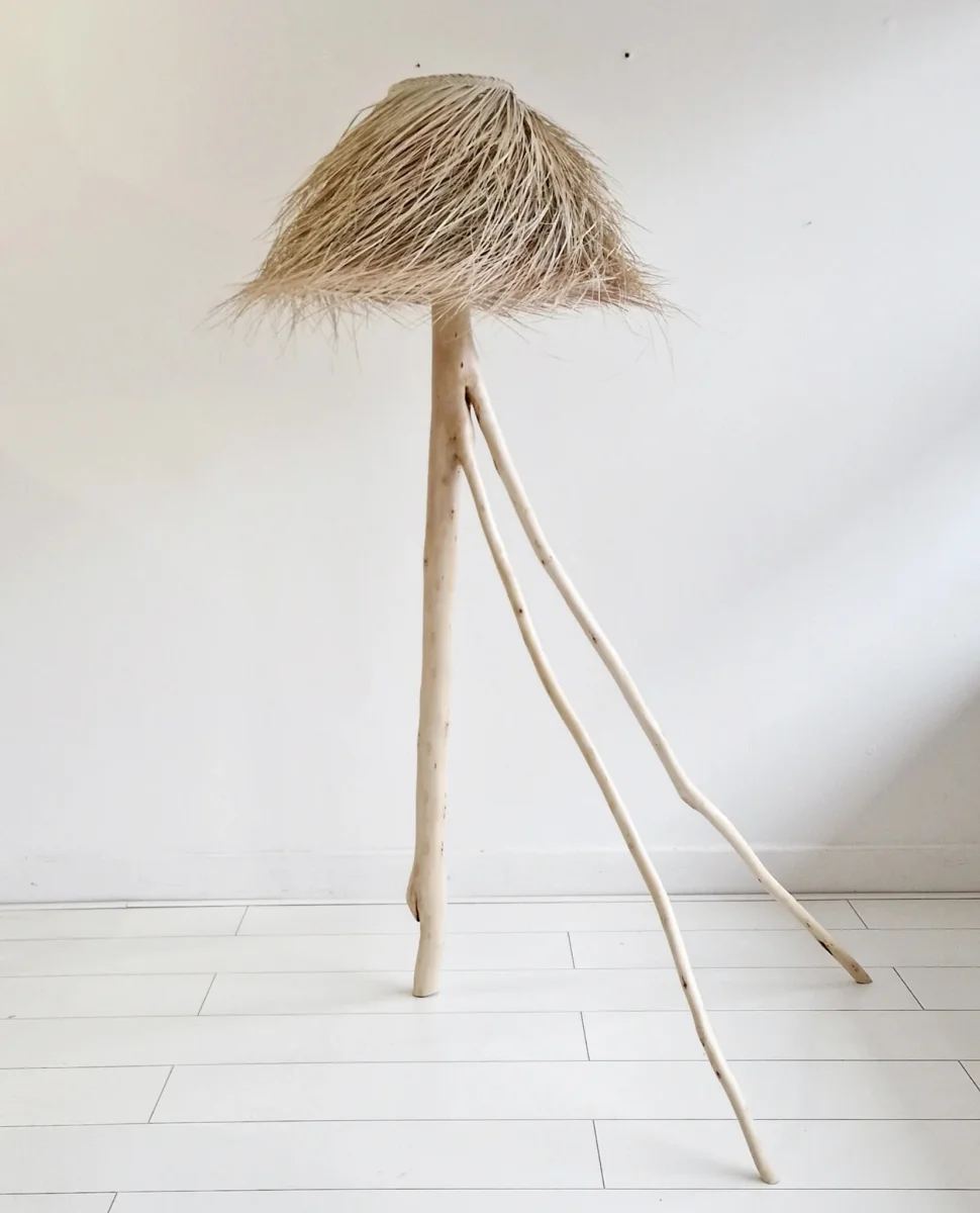Rock the Kasbah Palmleaf staande lamp naturel MM Schuine kap - Afbeelding 3