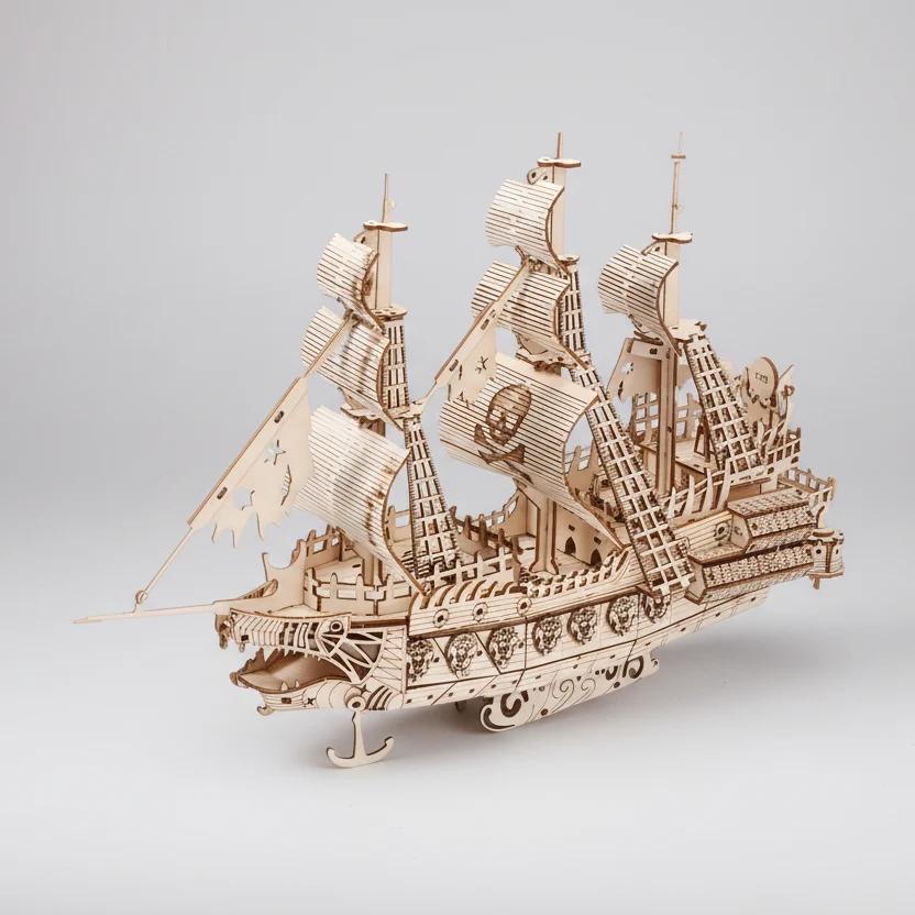 Groot schip | Houten Bouwpakket