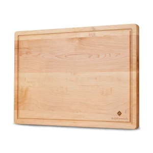 SOPHIOR Snijplank van Esdoornhout met sapgeul - Groot 42x30x2,5cm