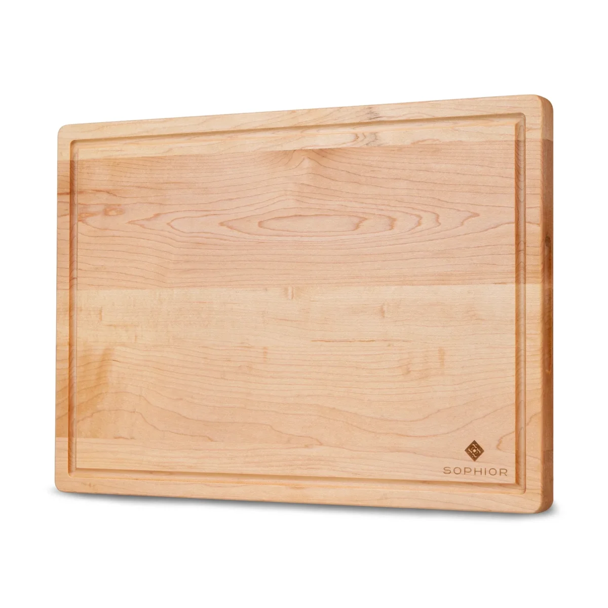 SOPHIOR Snijplank van Esdoornhout met sapgeul - Groot 42x30x2,5cm
