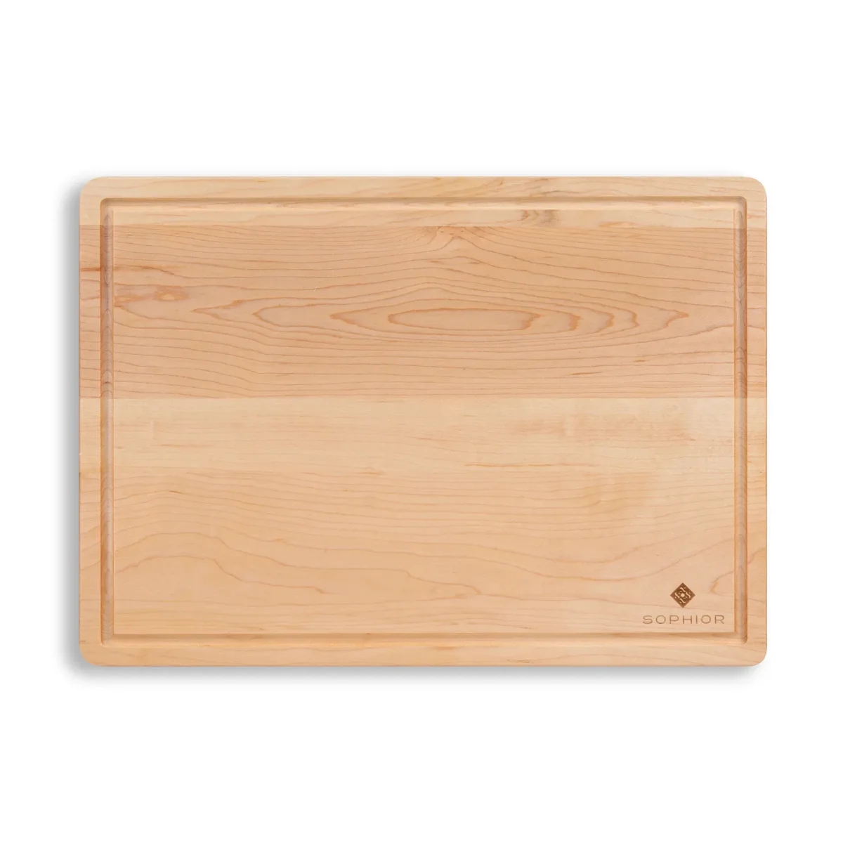 SOPHIOR Snijplank van Esdoornhout met sapgeul - Groot 42x30x2,5cm - Afbeelding 6