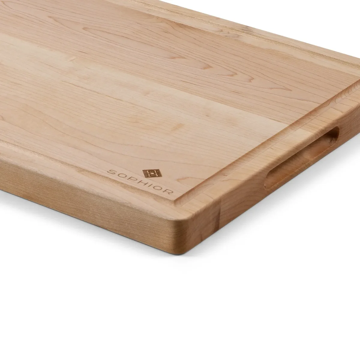 SOPHIOR Snijplank van Esdoornhout met sapgeul - Groot 42x30x2,5cm - Afbeelding 9