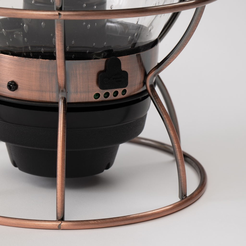 BAREBONES RAILROAD LANTERN BRONZE - Afbeelding 5