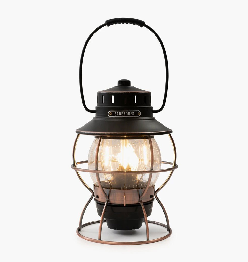BAREBONES RAILROAD LANTERN BRONZE - Afbeelding 3